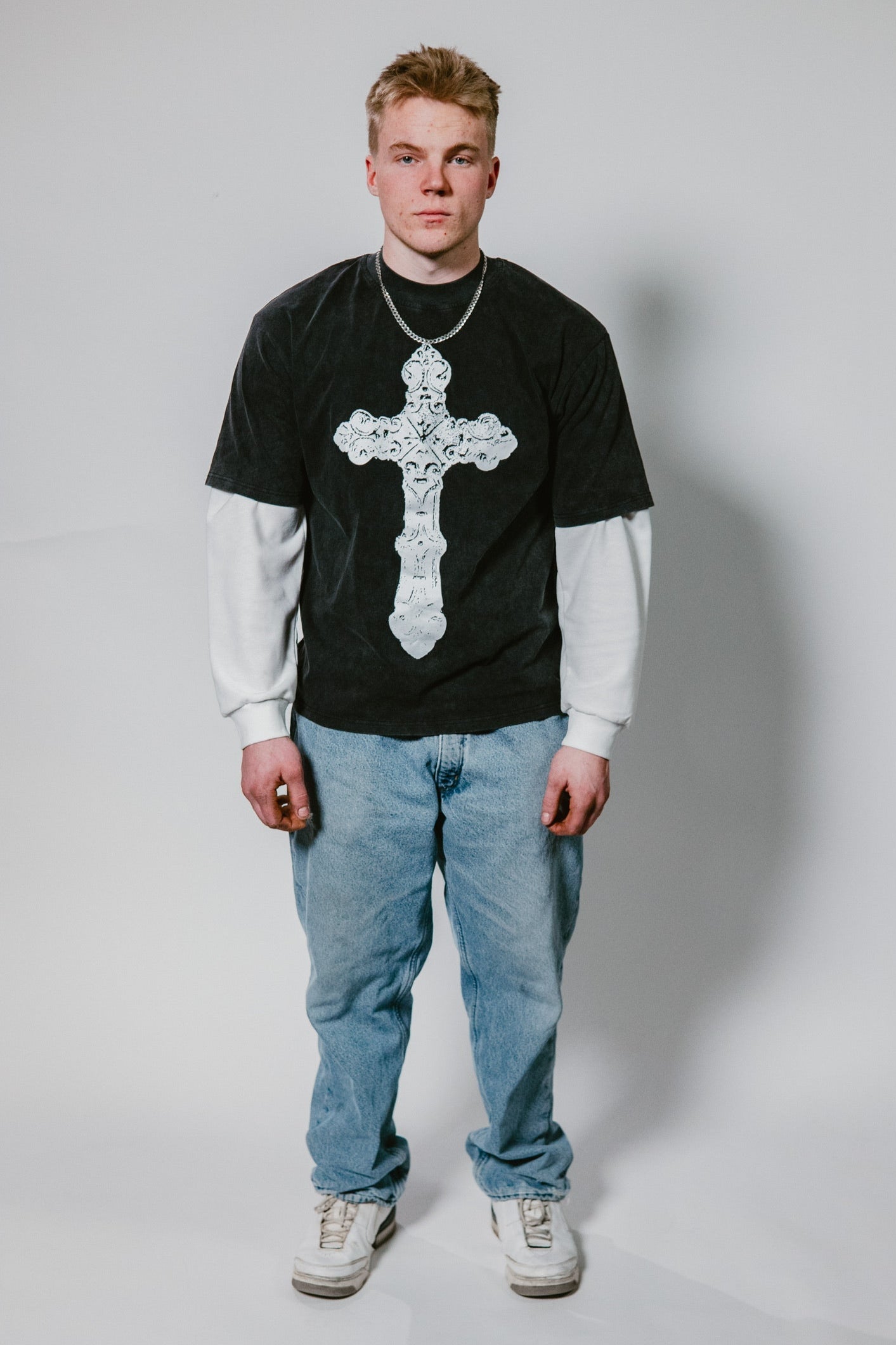 FOR GOD SO LOVED LAYERED LONG SLEEVE