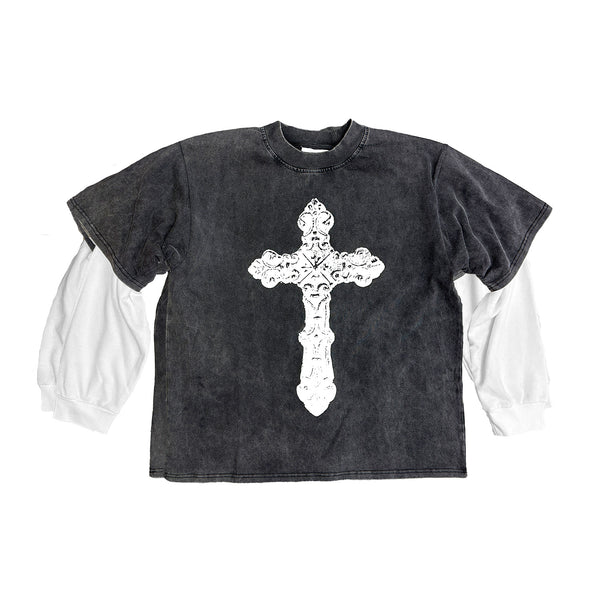 FOR GOD SO LOVED LAYERED LONG SLEEVE